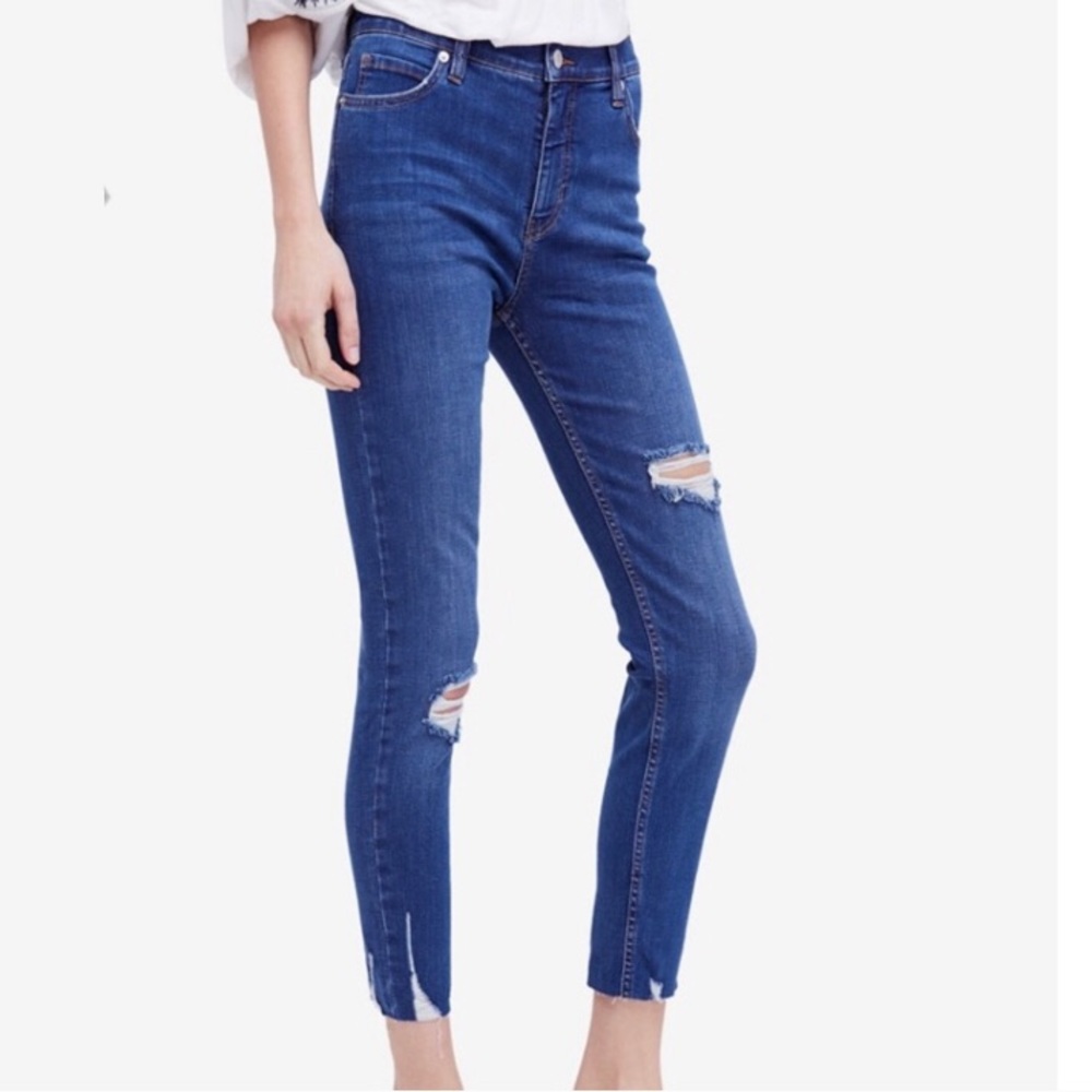 Free People skinny distressed jeans